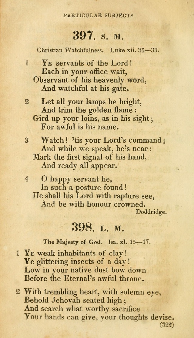 A Collection of Psalms and hymns, for social and private worship page 329