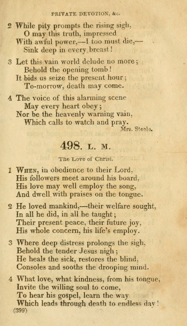 A Collection of Psalms and hymns, for social and private worship page 406