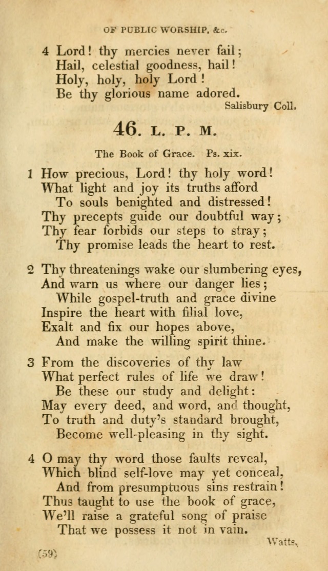 A Collection of Psalms and hymns, for social and private worship page 66