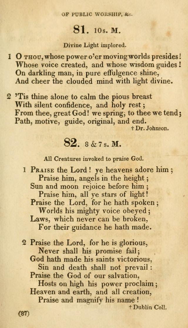 A Collection of Psalms and hymns, for social and private worship page 94