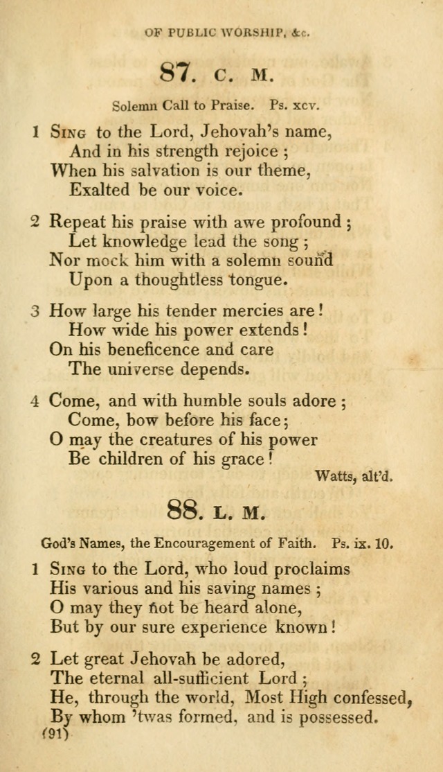 A Collection of Psalms and hymns, for social and private worship page 98