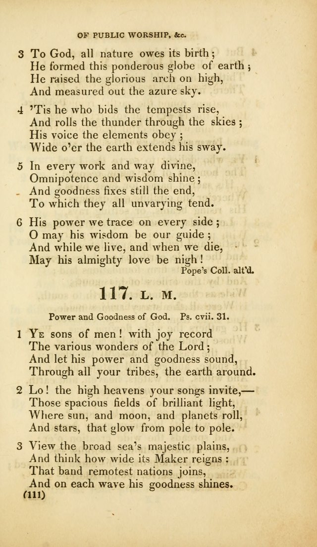 A Collection of Psalms and Hymns, for Social and Private Worship (Rev. ed.  with supplement) page 112