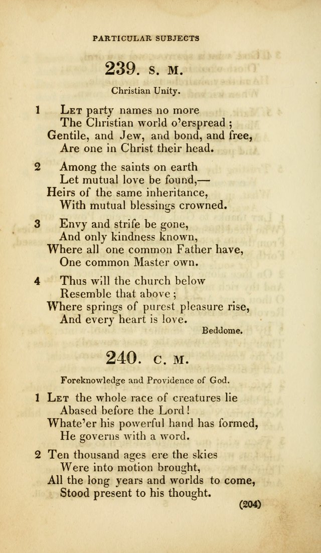 A Collection of Psalms and Hymns, for Social and Private Worship (Rev. ed.  with supplement) page 205