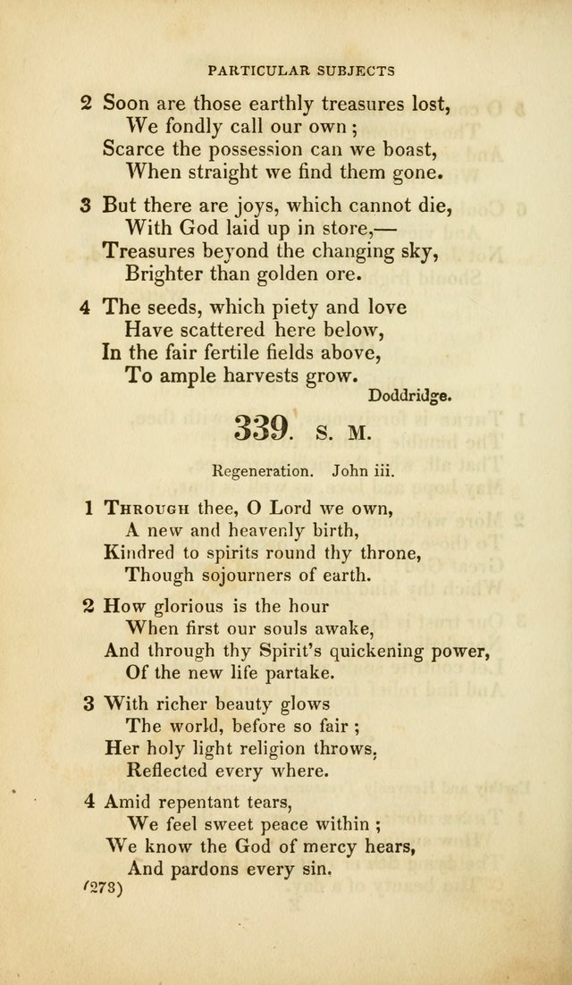 A Collection of Psalms and Hymns, for Social and Private Worship (Rev. ed.  with supplement) page 279