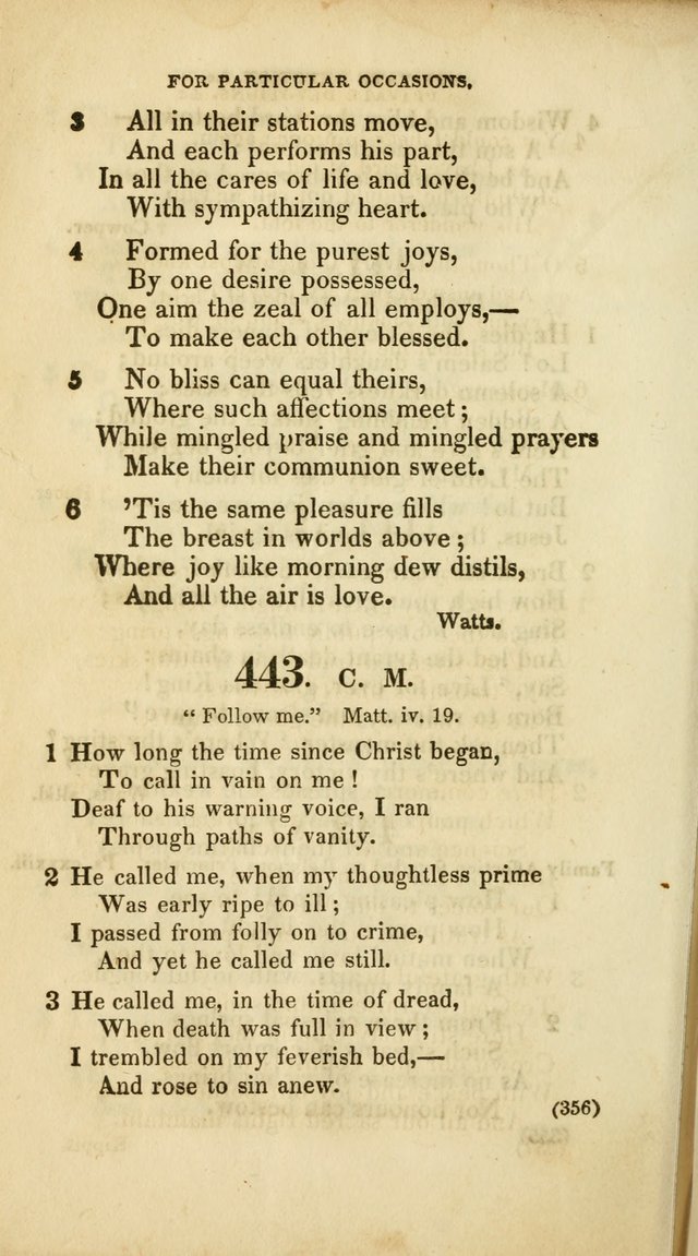 A Collection of Psalms and Hymns, for Social and Private Worship (Rev. ed.  with supplement) page 357