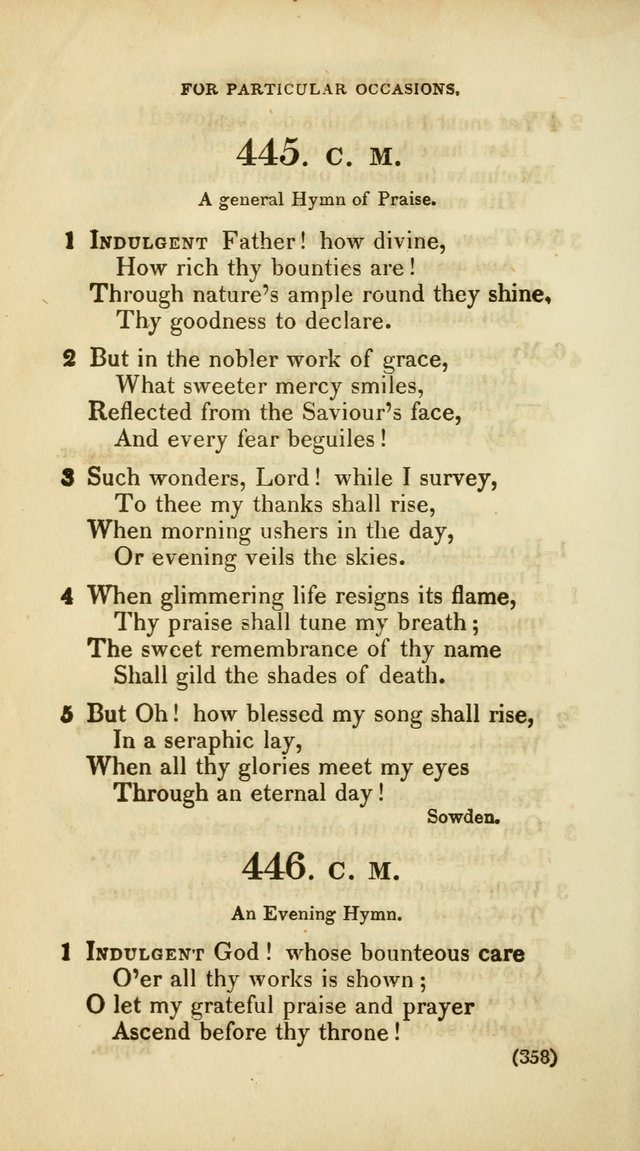 A Collection of Psalms and Hymns, for Social and Private Worship (Rev. ed.  with supplement) page 359