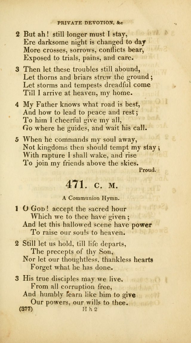 A Collection of Psalms and Hymns, for Social and Private Worship (Rev. ed.  with supplement) page 378