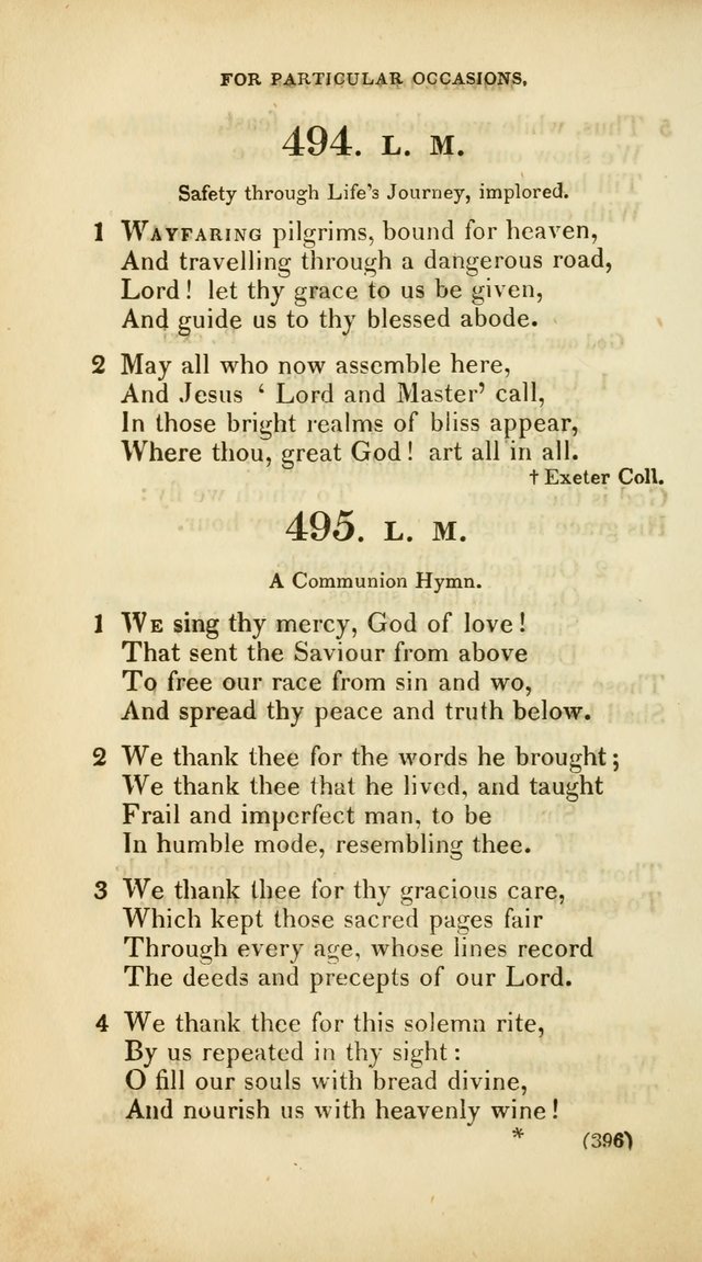 A Collection of Psalms and Hymns, for Social and Private Worship (Rev. ed.  with supplement) page 397