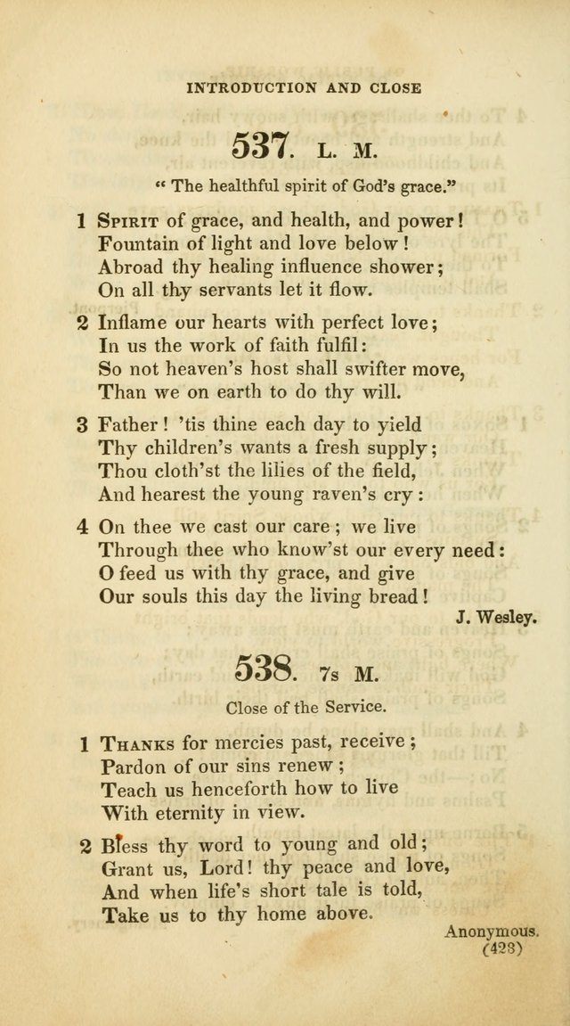 A Collection of Psalms and Hymns, for Social and Private Worship (Rev. ed.  with supplement) page 429