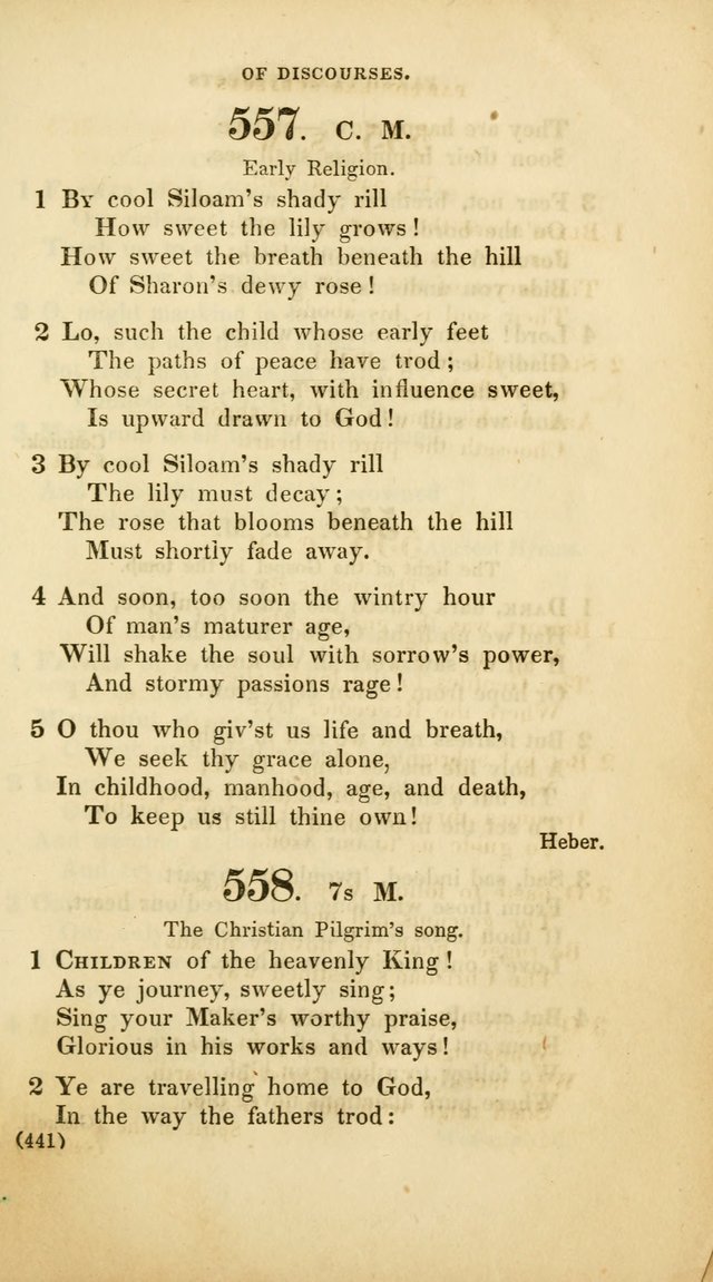 A Collection of Psalms and Hymns, for Social and Private Worship (Rev. ed.  with supplement) page 442