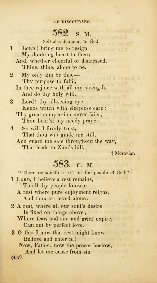 A Collection of Psalms and Hymns, for Social and Private Worship (Rev. ed.  with supplement) page 458
