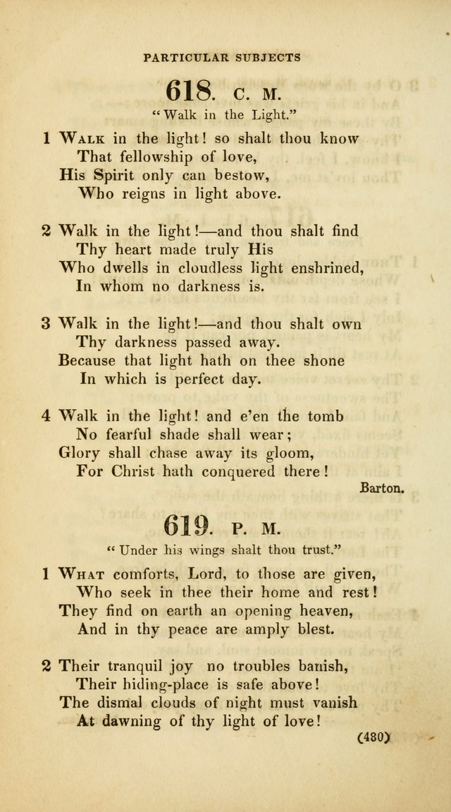 A Collection of Psalms and Hymns, for Social and Private Worship (Rev. ed.  with supplement) page 481