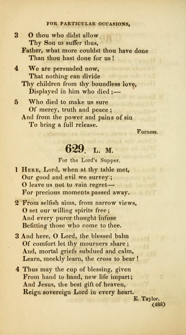 A Collection of Psalms and Hymns, for Social and Private Worship (Rev. ed.  with supplement) page 489