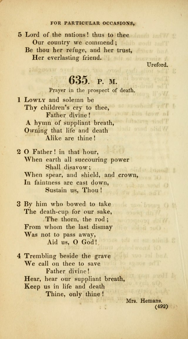 A Collection of Psalms and Hymns, for Social and Private Worship (Rev. ed.  with supplement) page 493