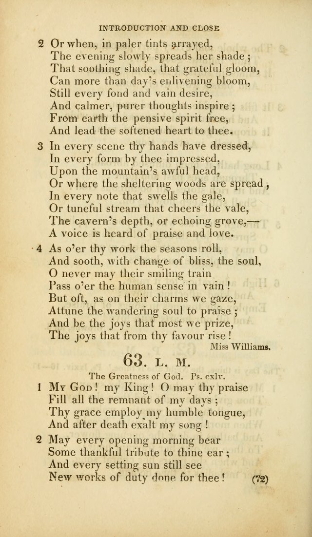 A Collection of Psalms and Hymns, for Social and Private Worship (Rev. ed.  with supplement) page 73