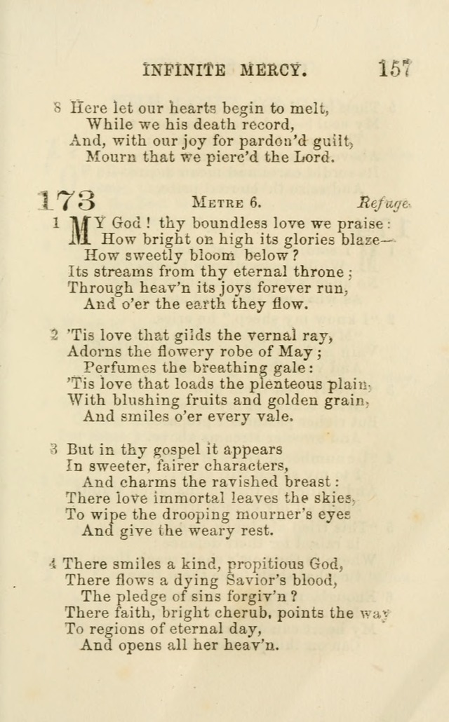 A Collection of Psalms, Hymns, and Spiritual Songs: suited to the various occasions of public worship and private devotion of the church of Christ: with an appendix of  German hymns page 155