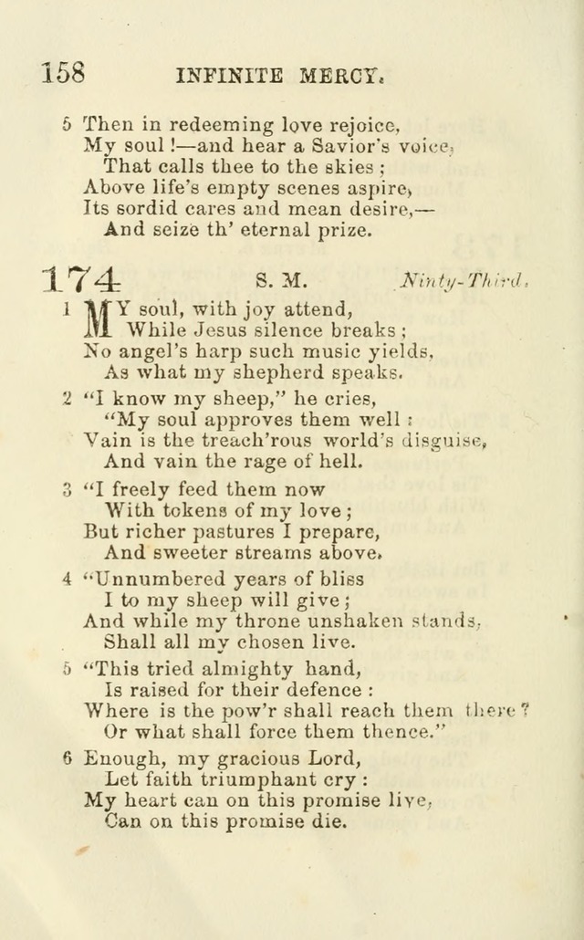 A Collection of Psalms, Hymns, and Spiritual Songs: suited to the various occasions of public worship and private devotion of the church of Christ: with an appendix of  German hymns page 156