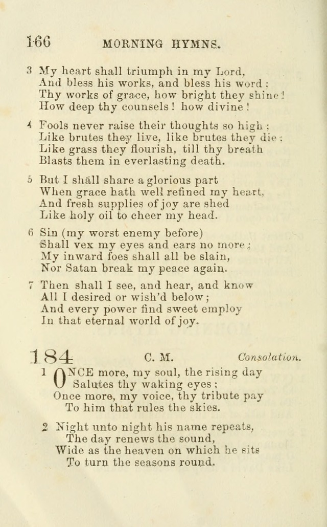 A Collection of Psalms, Hymns, and Spiritual Songs: suited to the various occasions of public worship and private devotion of the church of Christ: with an appendix of  German hymns page 164