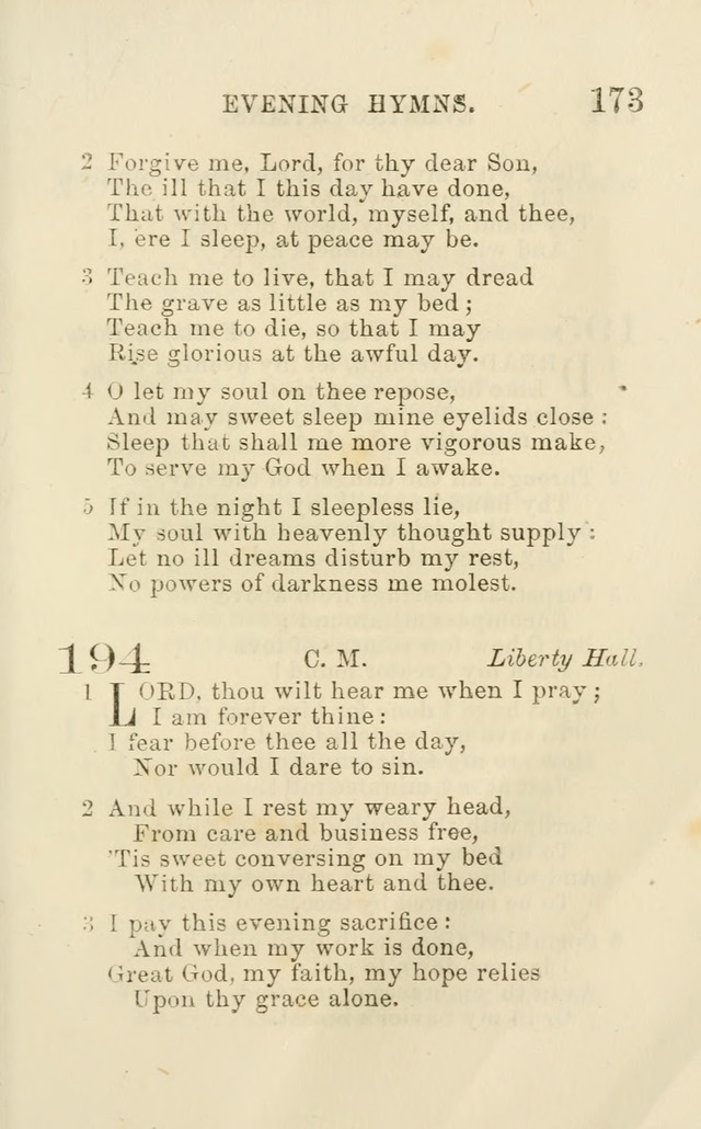 A Collection of Psalms, Hymns, and Spiritual Songs: suited to the various occasions of public worship and private devotion of the church of Christ: with an appendix of  German hymns page 171