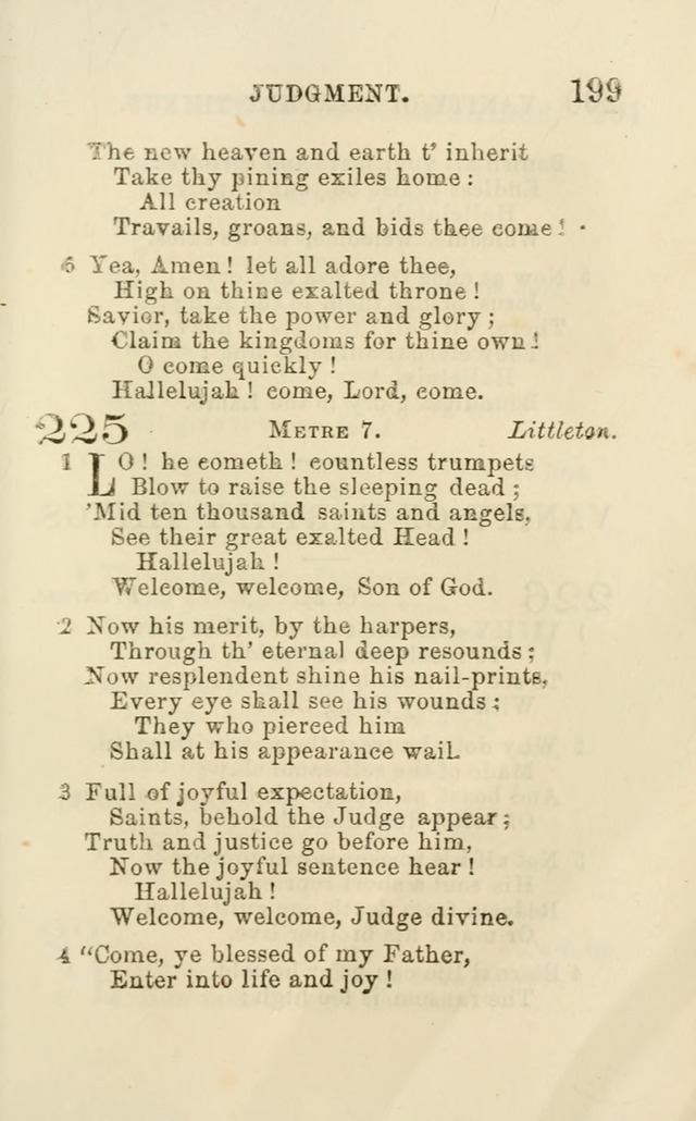 A Collection of Psalms, Hymns, and Spiritual Songs: suited to the various occasions of public worship and private devotion of the church of Christ: with an appendix of  German hymns page 197