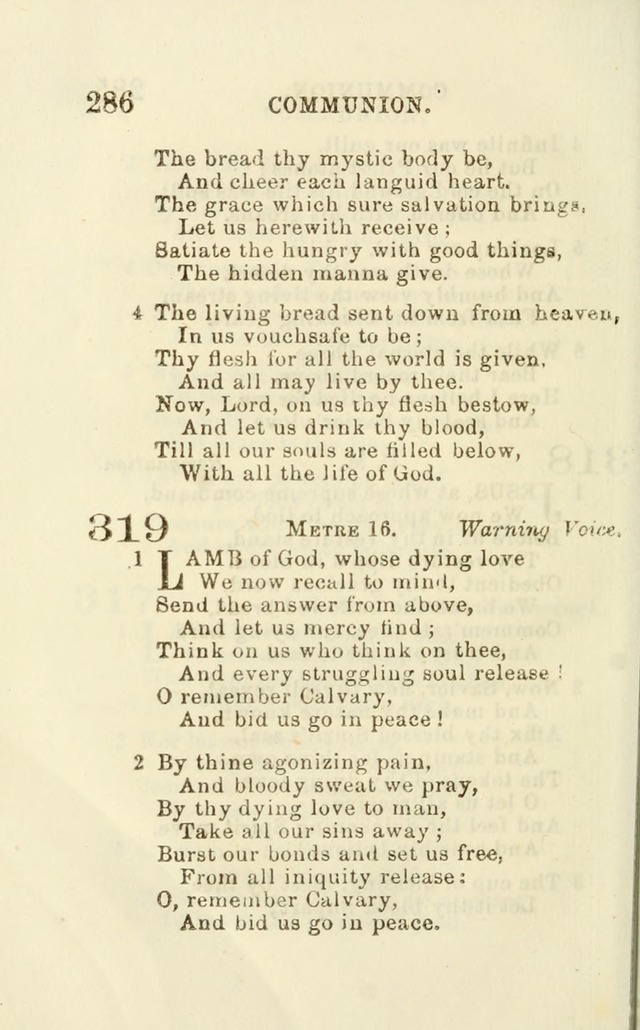 A Collection of Psalms, Hymns, and Spiritual Songs: suited to the various occasions of public worship and private devotion of the church of Christ: with an appendix of  German hymns page 286