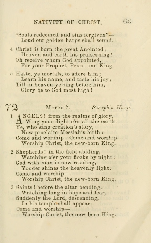 A Collection of Psalms, Hymns, and Spiritual Songs: suited to the various occasions of public worship and private devotion of the church of Christ: with an appendix of  German hymns page 61