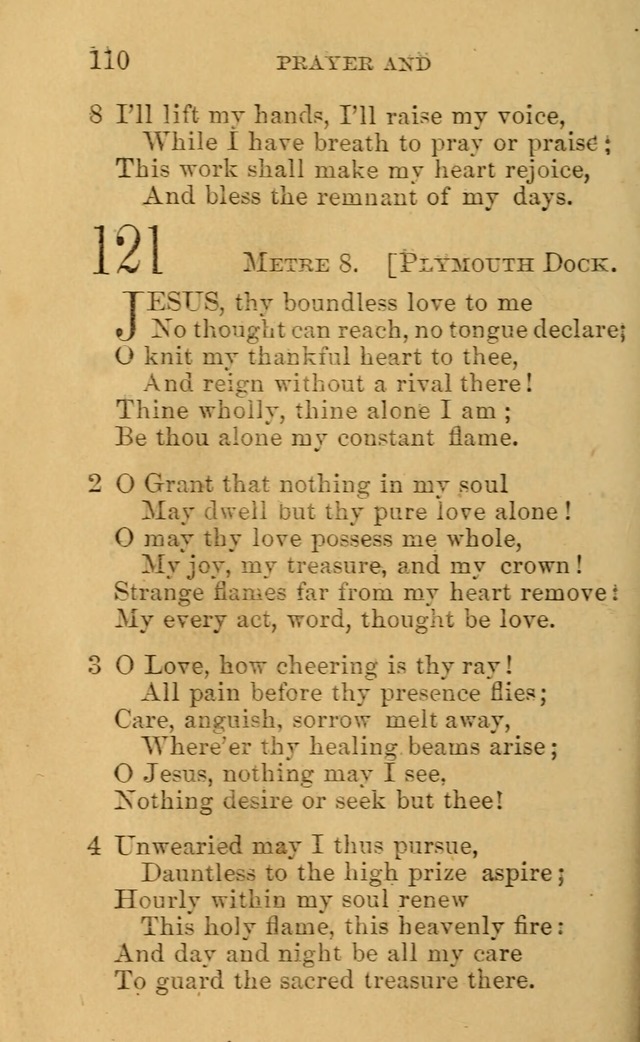 A Collection of Psalms, Hymns, and Spiritual Songs: suited to the various occasions of public worship and private devotion, of the church of Christ (6th ed.) page 110