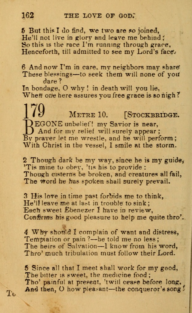 A Collection of Psalms, Hymns, and Spiritual Songs: suited to the various occasions of public worship and private devotion, of the church of Christ (6th ed.) page 162