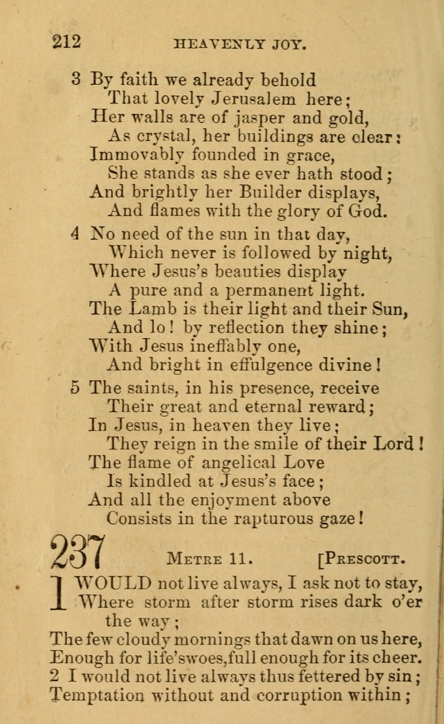 A Collection of Psalms, Hymns, and Spiritual Songs: suited to the various occasions of public worship and private devotion, of the church of Christ (6th ed.) page 212