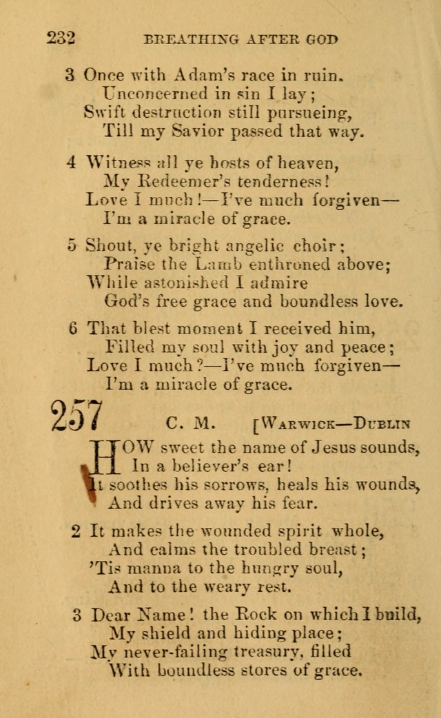 A Collection of Psalms, Hymns, and Spiritual Songs: suited to the various occasions of public worship and private devotion, of the church of Christ (6th ed.) page 232
