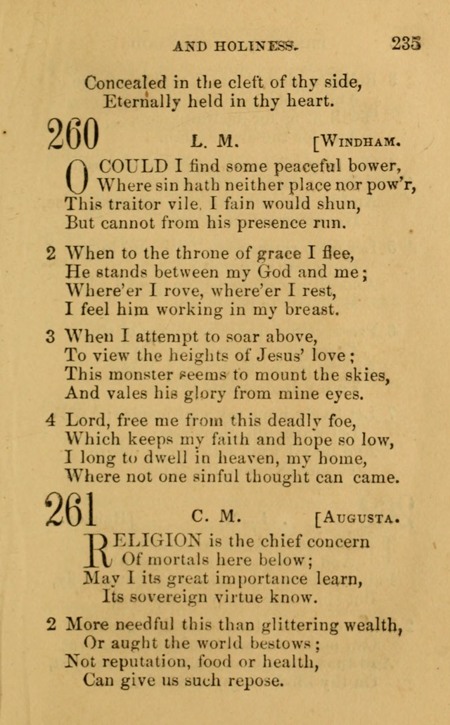A Collection of Psalms, Hymns, and Spiritual Songs: suited to the various occasions of public worship and private devotion, of the church of Christ (6th ed.) page 235