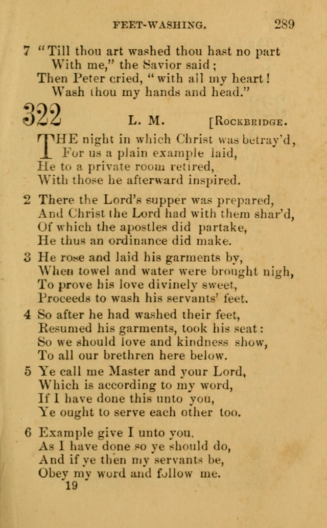 A Collection of Psalms, Hymns, and Spiritual Songs: suited to the various occasions of public worship and private devotion, of the church of Christ (6th ed.) page 289