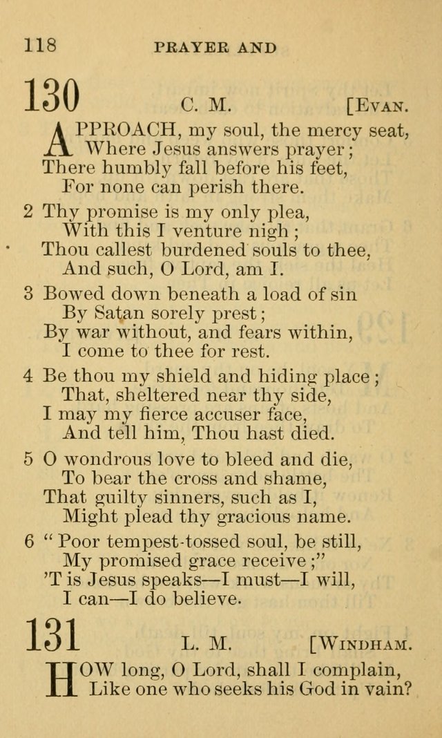 A Collection of Psalms and Hymns: suited to the various occasions of public worship and private devotion page 118