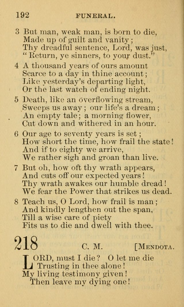 A Collection of Psalms and Hymns: suited to the various occasions of public worship and private devotion page 192