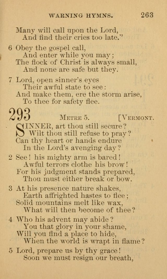 A Collection of Psalms and Hymns: suited to the various occasions of public worship and private devotion page 263