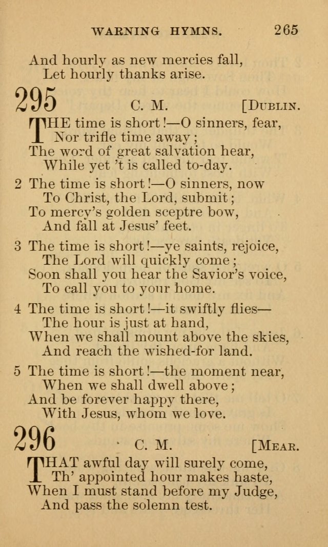 A Collection of Psalms and Hymns: suited to the various occasions of public worship and private devotion page 265