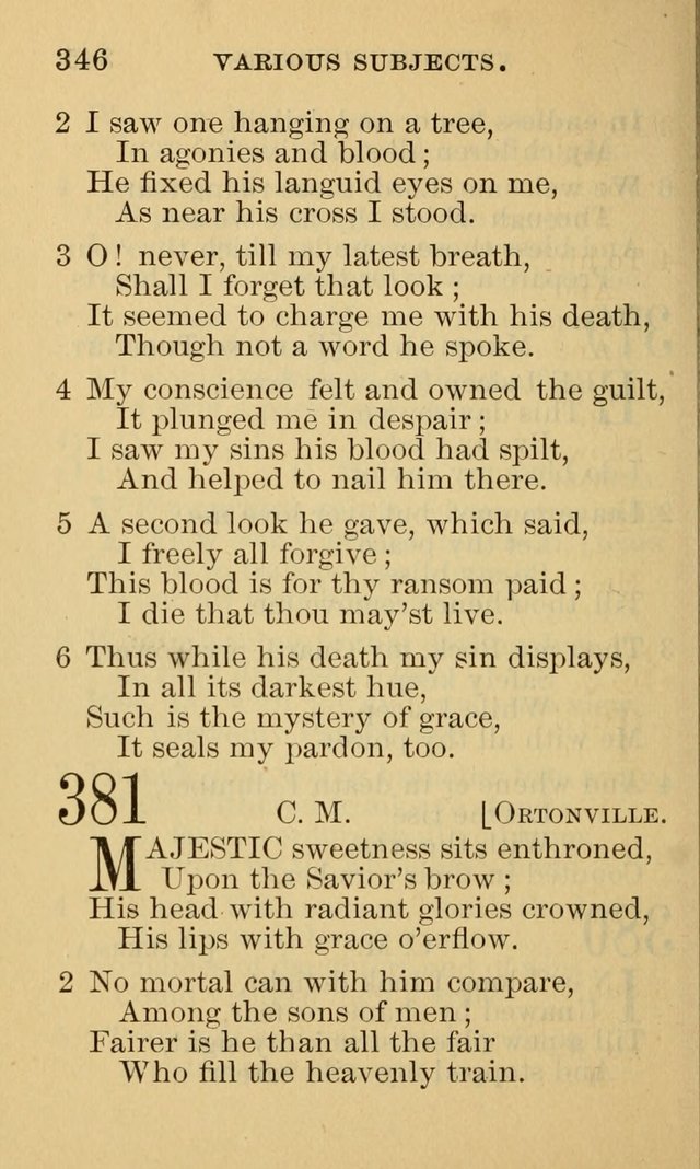 A Collection of Psalms and Hymns: suited to the various occasions of public worship and private devotion page 346