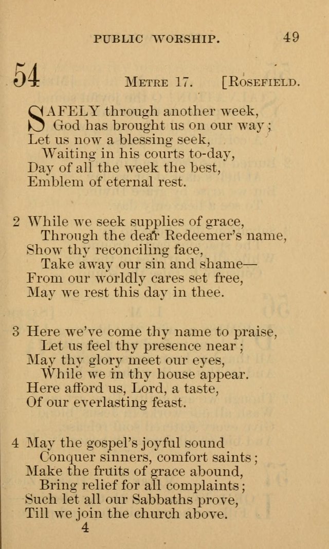 A Collection of Psalms and Hymns: suited to the various occasions of public worship and private devotion page 49