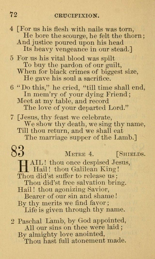 A Collection of Psalms and Hymns: suited to the various occasions of public worship and private devotion page 72