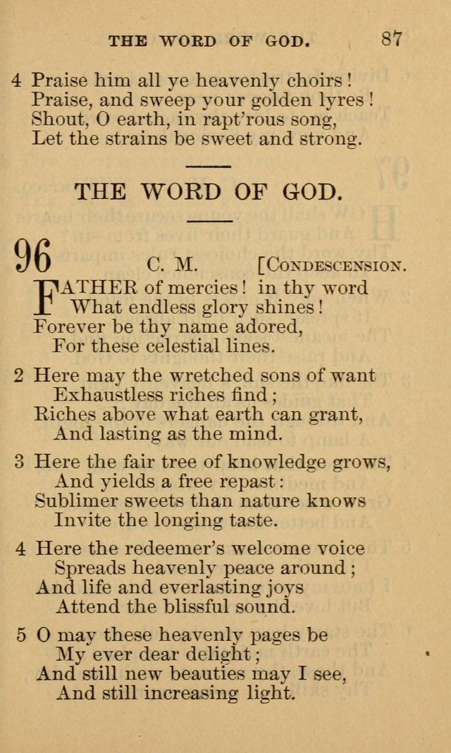 A Collection of Psalms and Hymns: suited to the various occasions of public worship and private devotion page 87