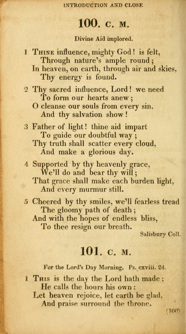 A Collection of Psalms and hymns, for social and private worship page 109
