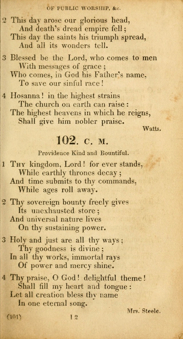 A Collection of Psalms and hymns, for social and private worship page 110