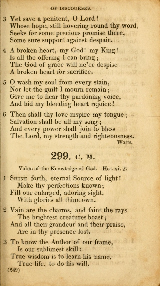 A Collection of Psalms and hymns, for social and private worship page 258