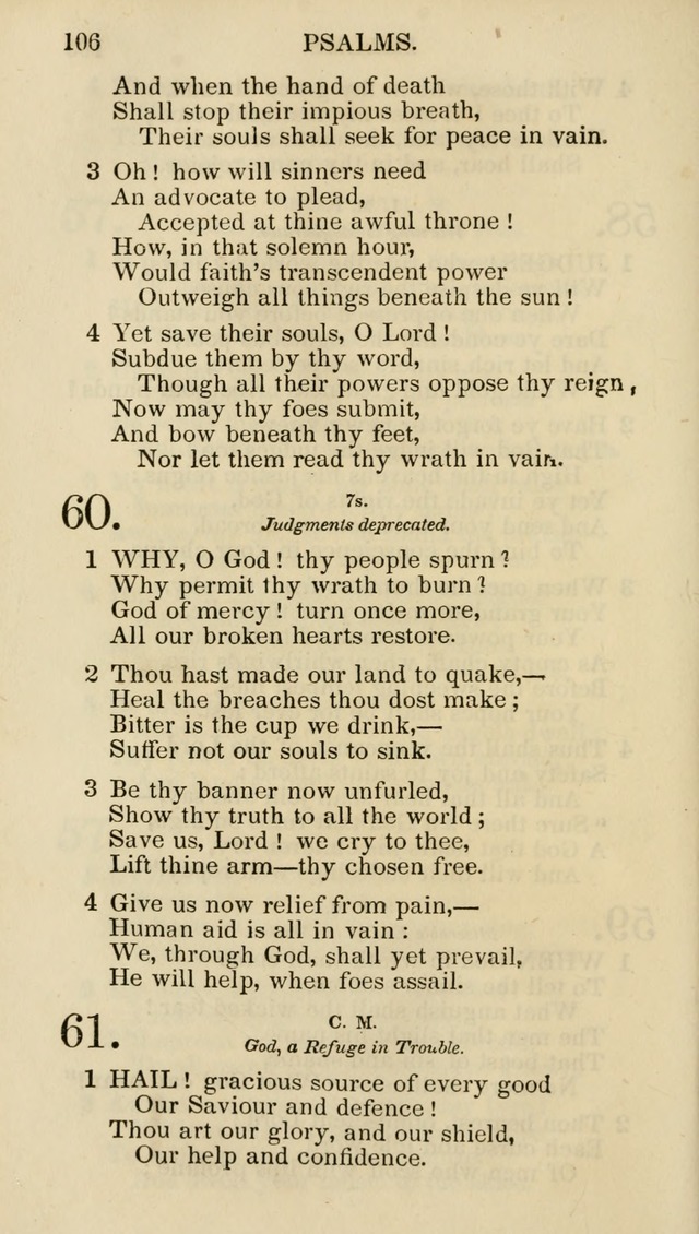 Church Psalmist: or psalms and hymns for the public, social and private use of evangelical Christians (5th ed.) page 108