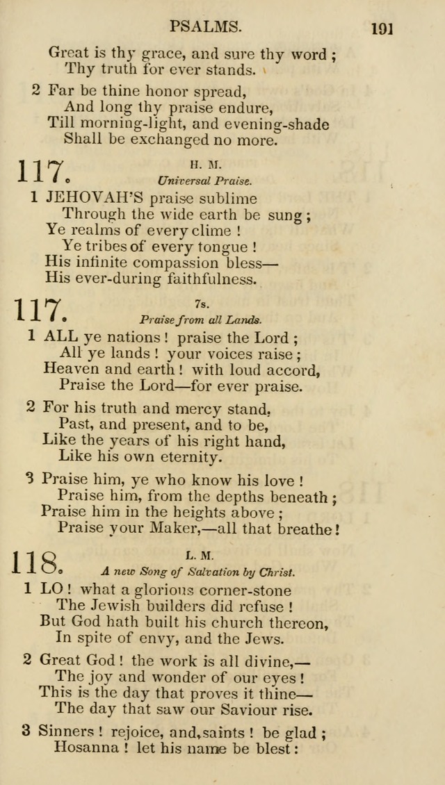 Church Psalmist: or psalms and hymns for the public, social and private use of evangelical Christians (5th ed.) page 193