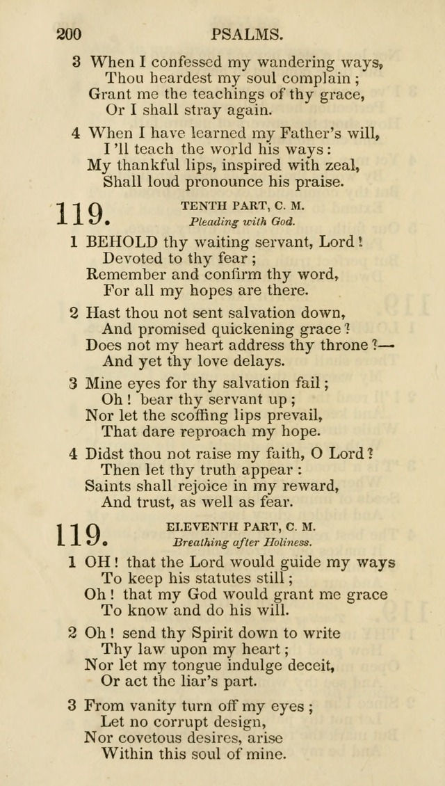 Church Psalmist: or psalms and hymns for the public, social and private use of evangelical Christians (5th ed.) page 202