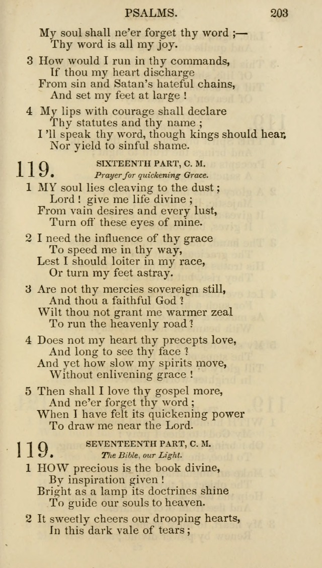 Church Psalmist: or psalms and hymns for the public, social and private use of evangelical Christians (5th ed.) page 205