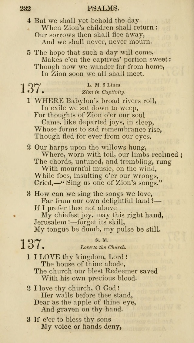 Church Psalmist: or psalms and hymns for the public, social and private use of evangelical Christians (5th ed.) page 234