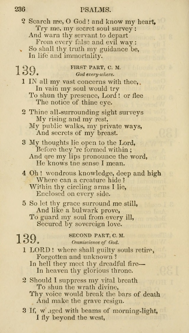 Church Psalmist: or psalms and hymns for the public, social and private use of evangelical Christians (5th ed.) page 238