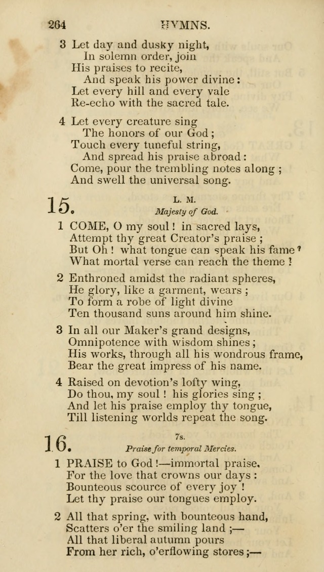 Church Psalmist: or psalms and hymns for the public, social and private use of evangelical Christians (5th ed.) page 266